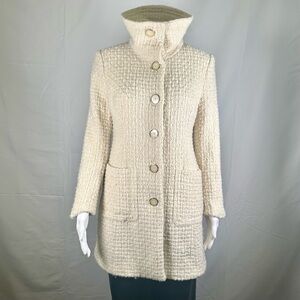 Wool Blend Boucle Coat